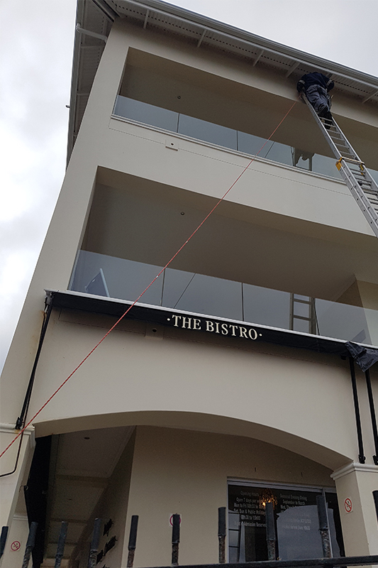 Cliff-side residence in Voelklip with professional paint finish